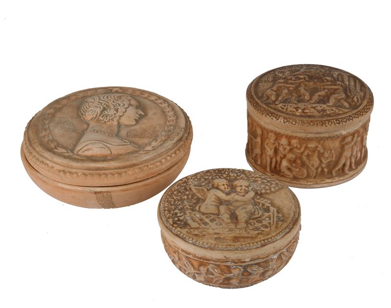 Tre Porta Essenze in Terracotta, Batignoni per Manifattura di Signa