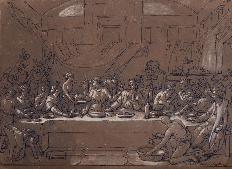 Anonimo, XIX Sec. - Banchetto Imperiale