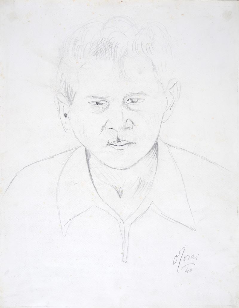 Ottone Rosai - Ritratto Maschile