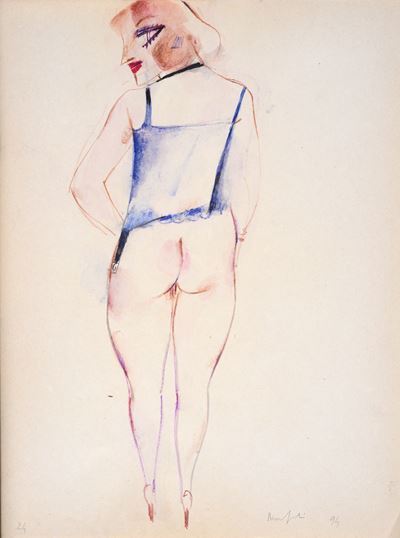 Modella di Spalle