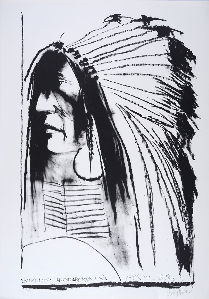 Leonard Baskin - Swift Dog Standing Rock Sioux