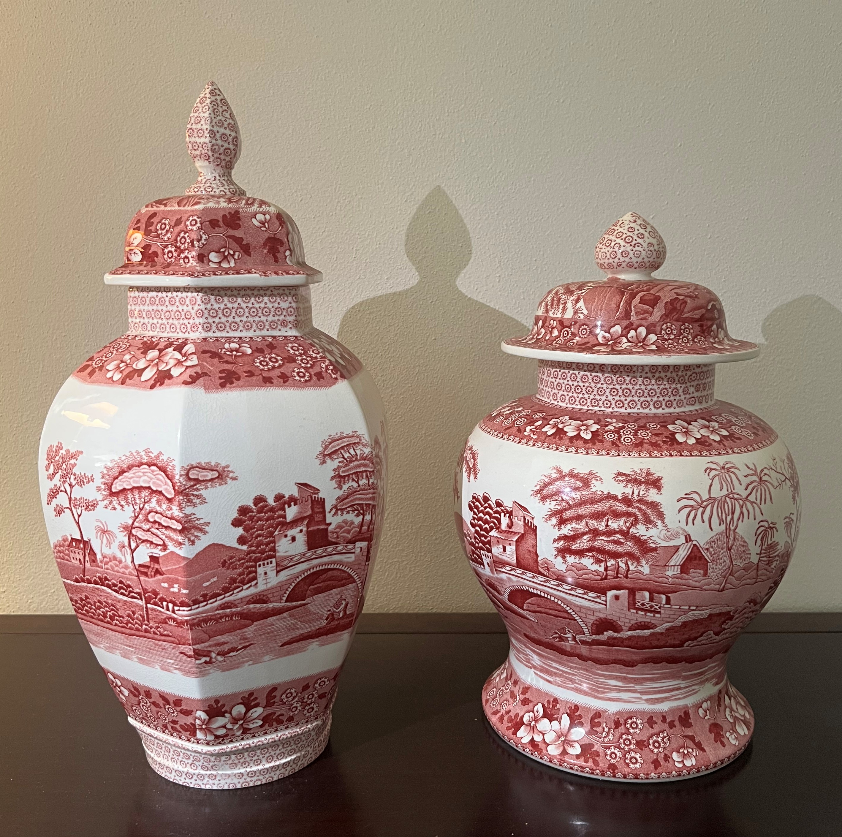 Due Potiches in Ceramica, Copeland Spode