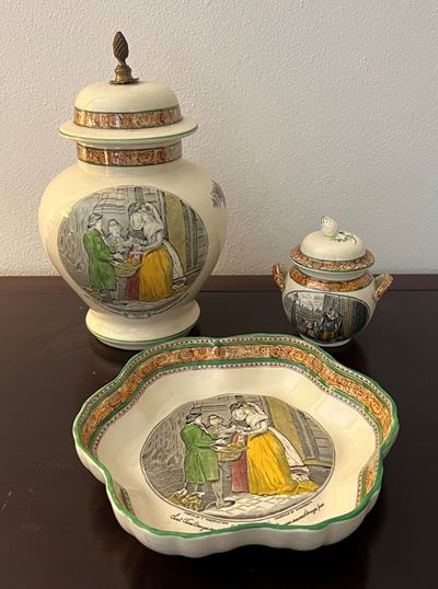 Potiche, Svuotatasche e Porta Essenze in Ceramica, Adams England