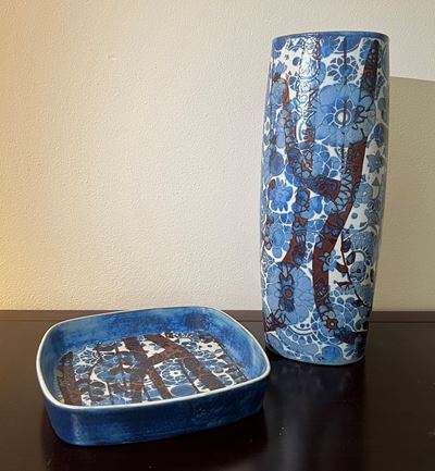 Vaso e Svuotatasche in Ceramica, R. Copenaghen