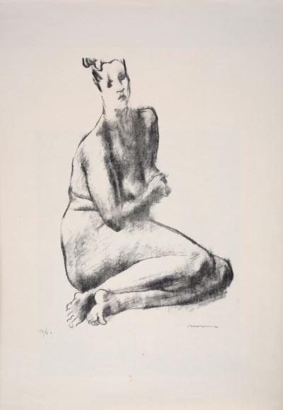 Nudo Femminile Accovacciato