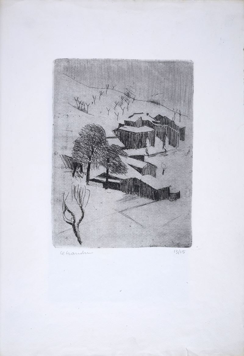 Gino Gandini - Paesaggio Invernale