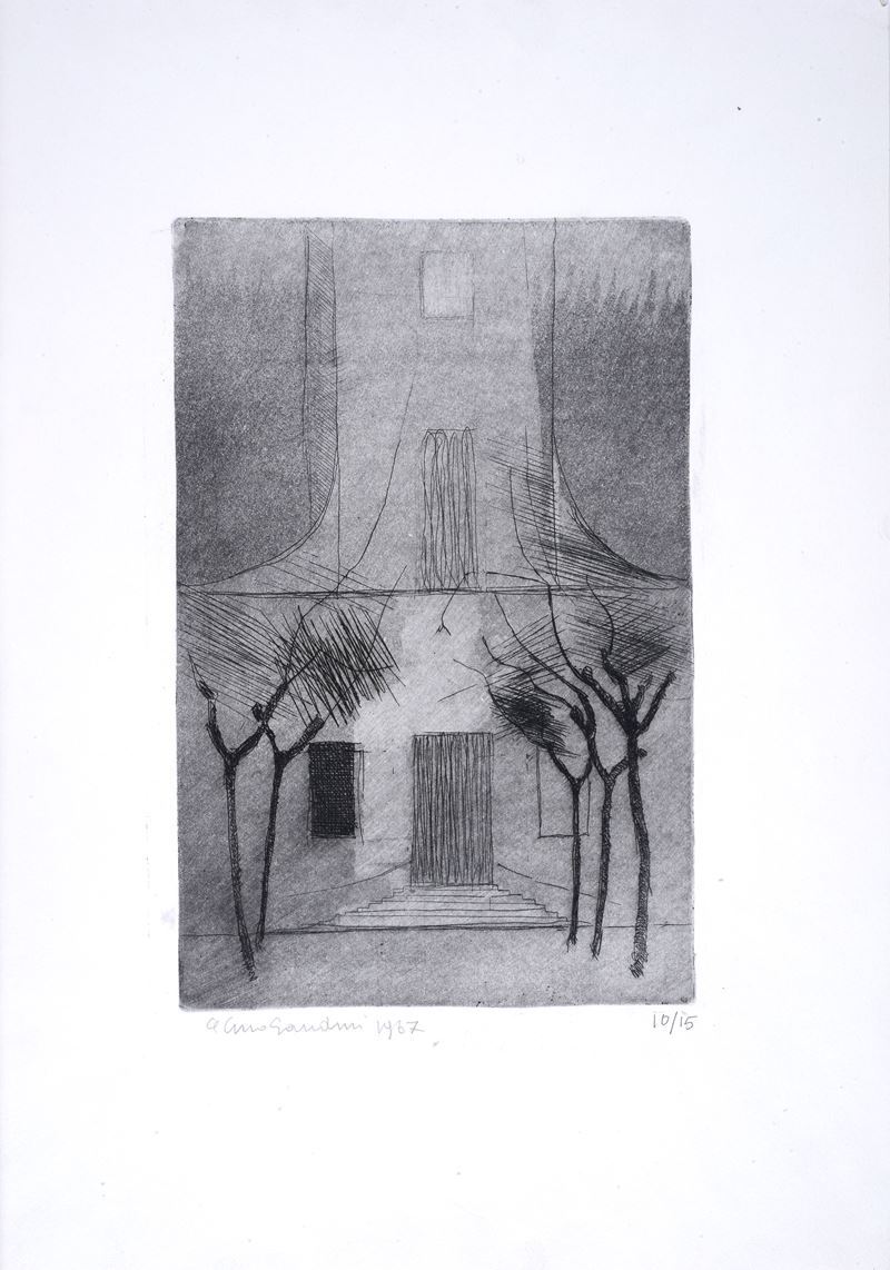 Gino Gandini - Davanti alla Villa