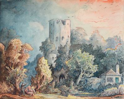 Paesaggio con Castello