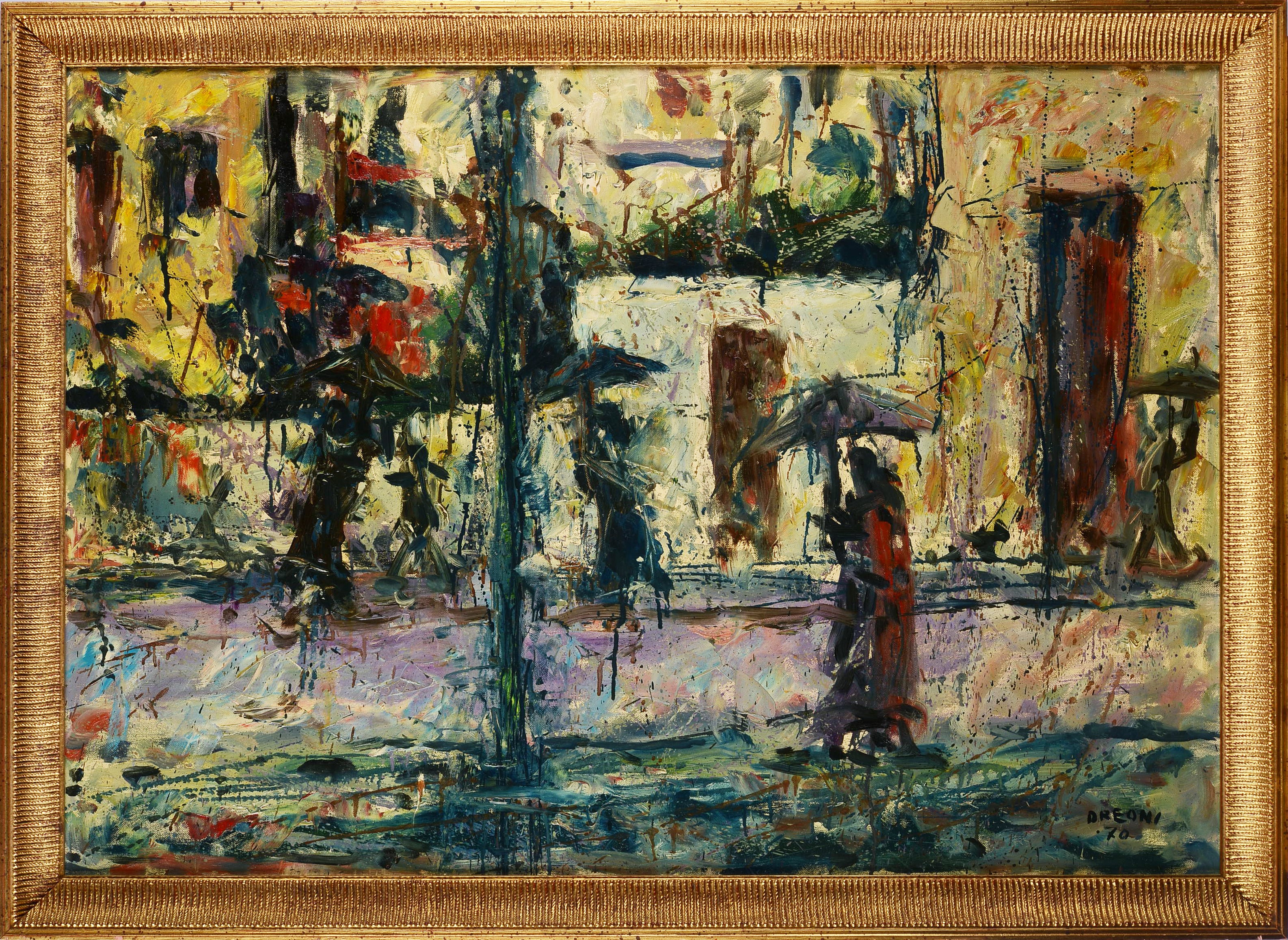 Arrigo Dreoni - Figure con Ombrello