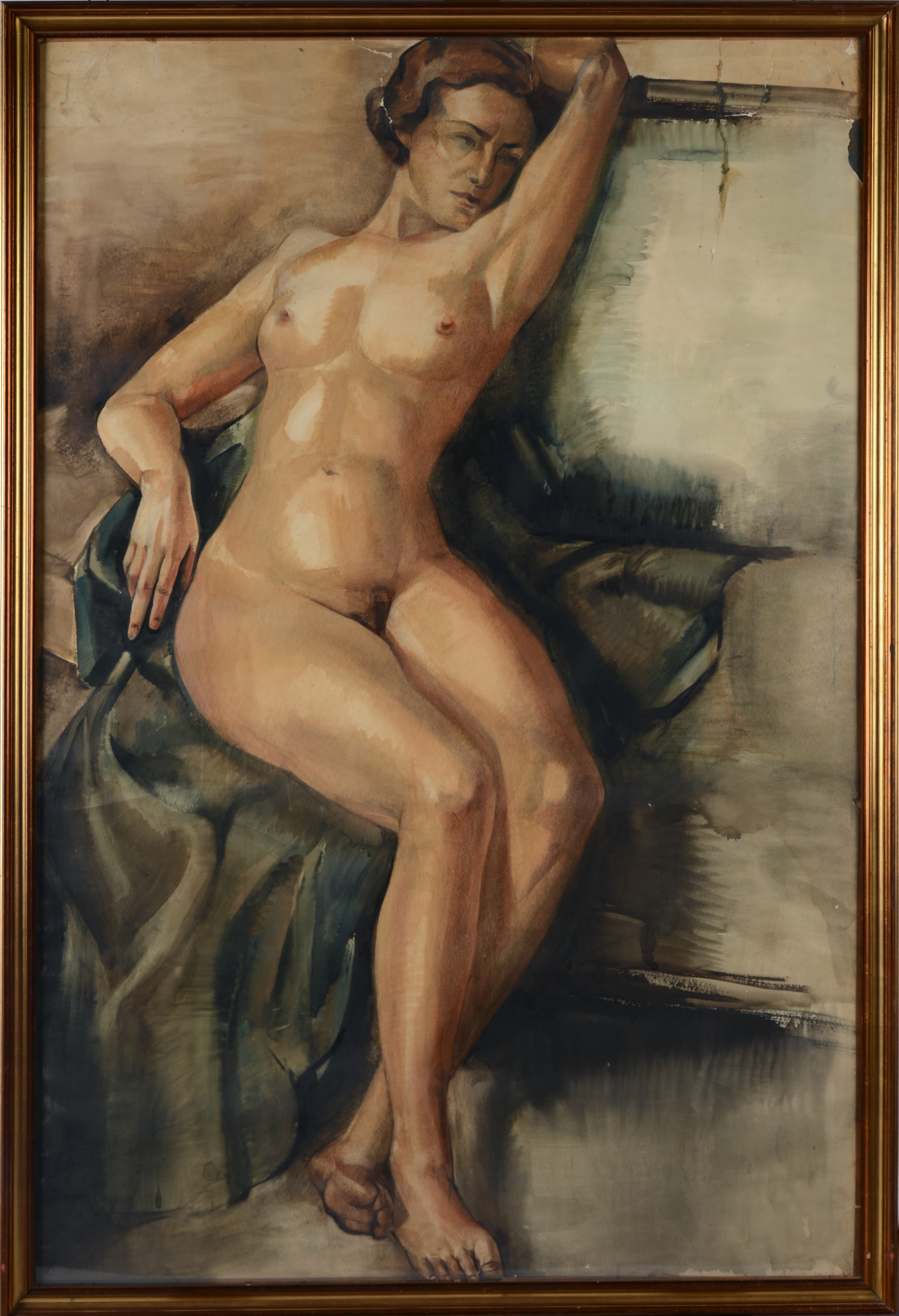 Anonimo, XX Sec. - Nudo di Donna Seduta