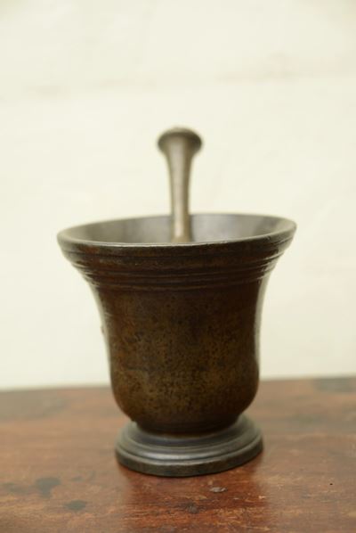 Mortaio e Pestello in Bronzo
