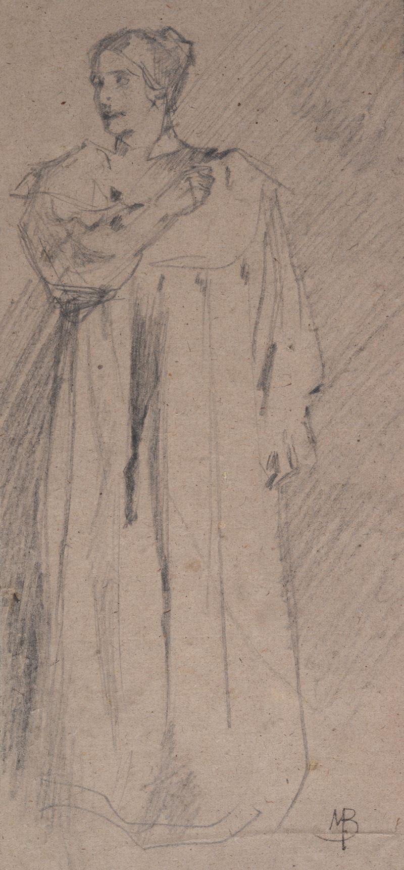 Anonimo, XIX Sec. - Figura Femminile