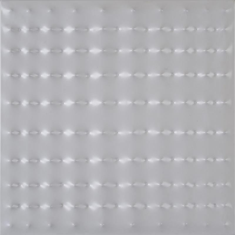 Enrico Castellani - Estroflessione, multiplo in PVC bianco con libro originale