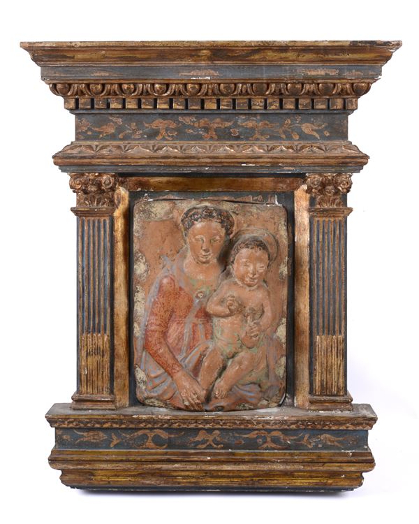 Scuola Toscana, XVII-XVIII sec. - Madonna con Bambino