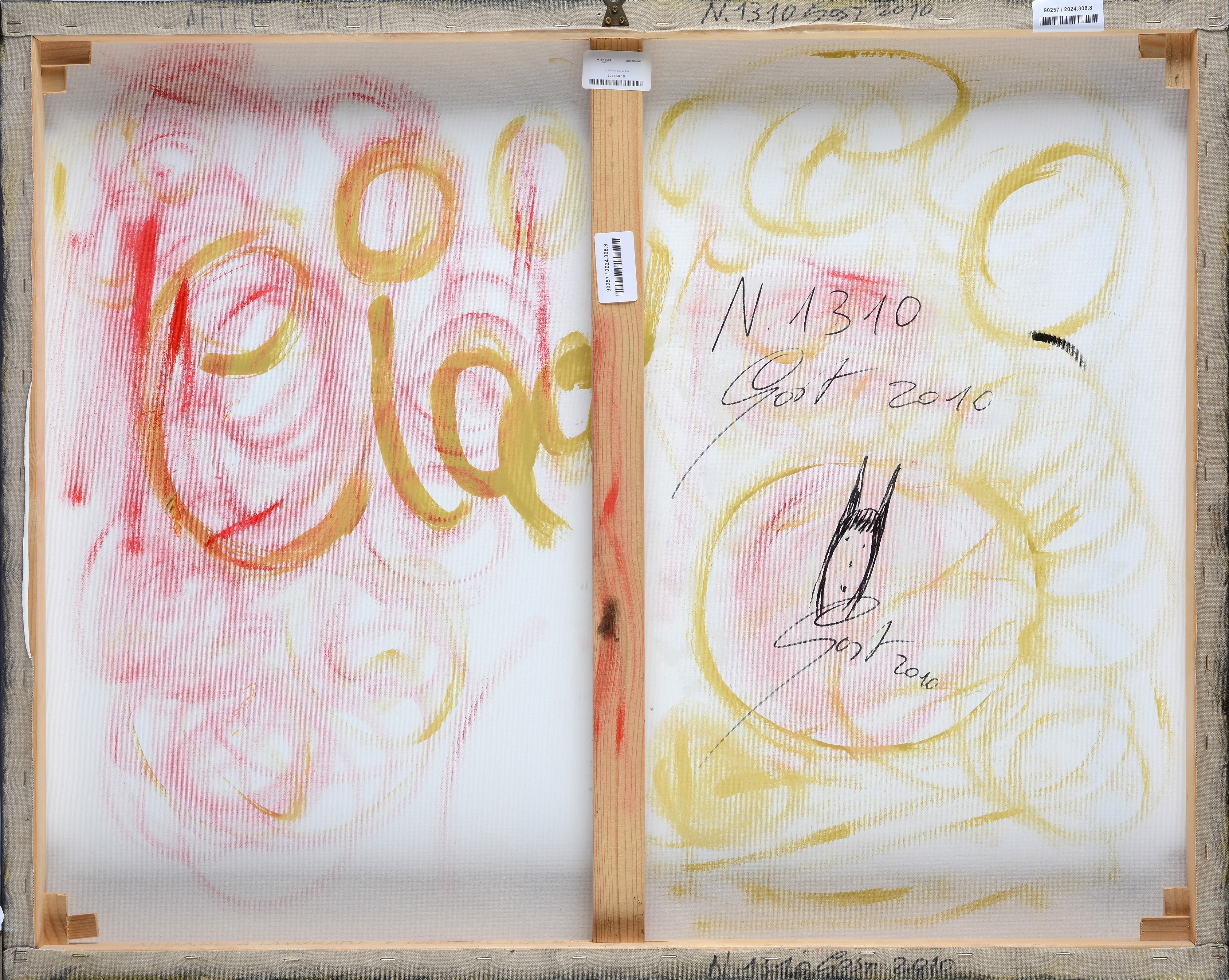 (After Boetti) Andare a lavorare e tornare a casa