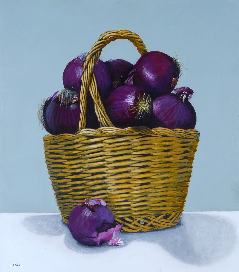 Cesto con cipolle