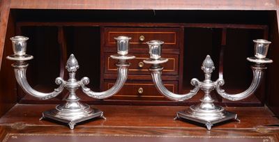 Coppia di Candelabri in Argento
