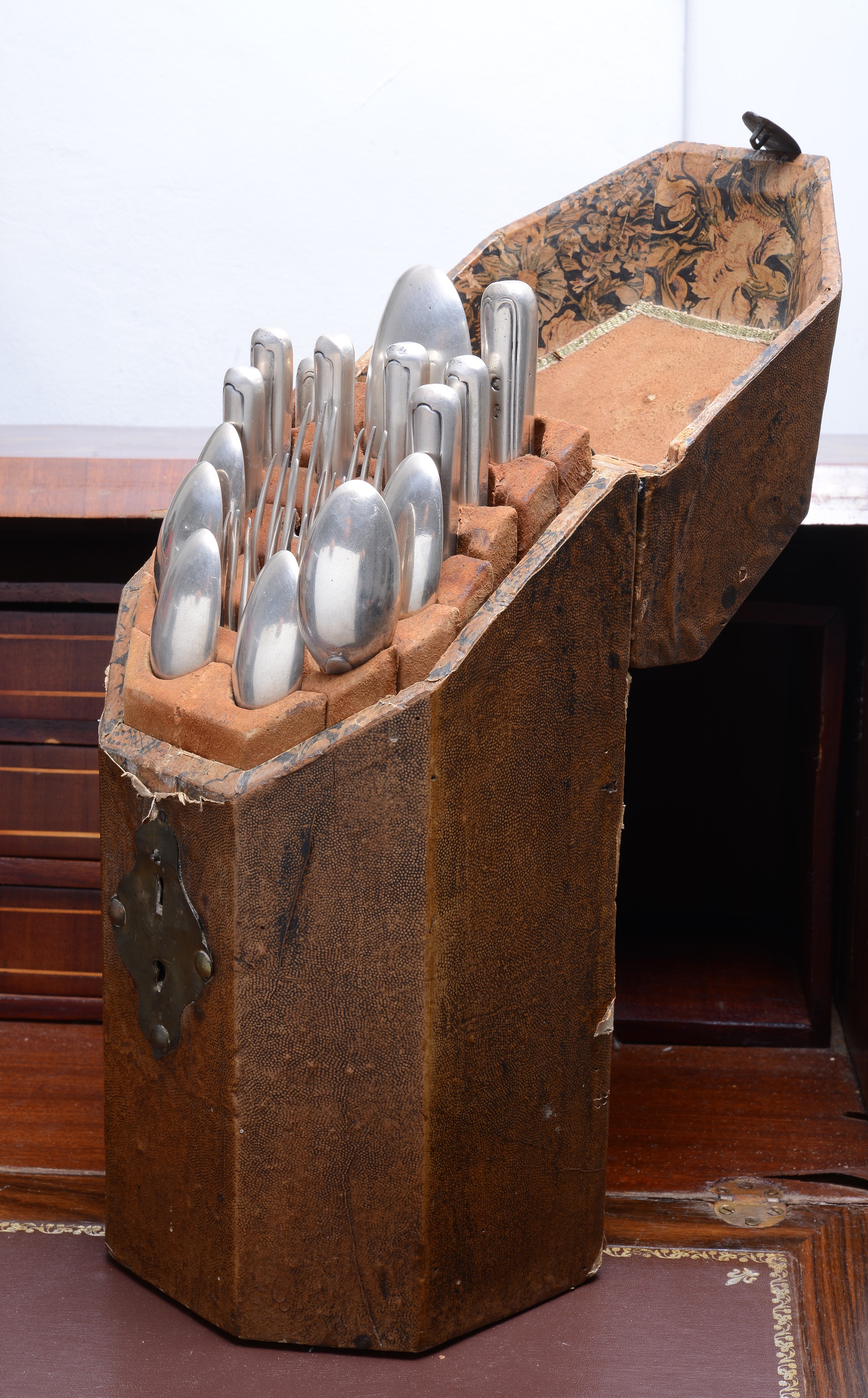 Set di Posate da Arrosto con Manici Rivestiti in Argento