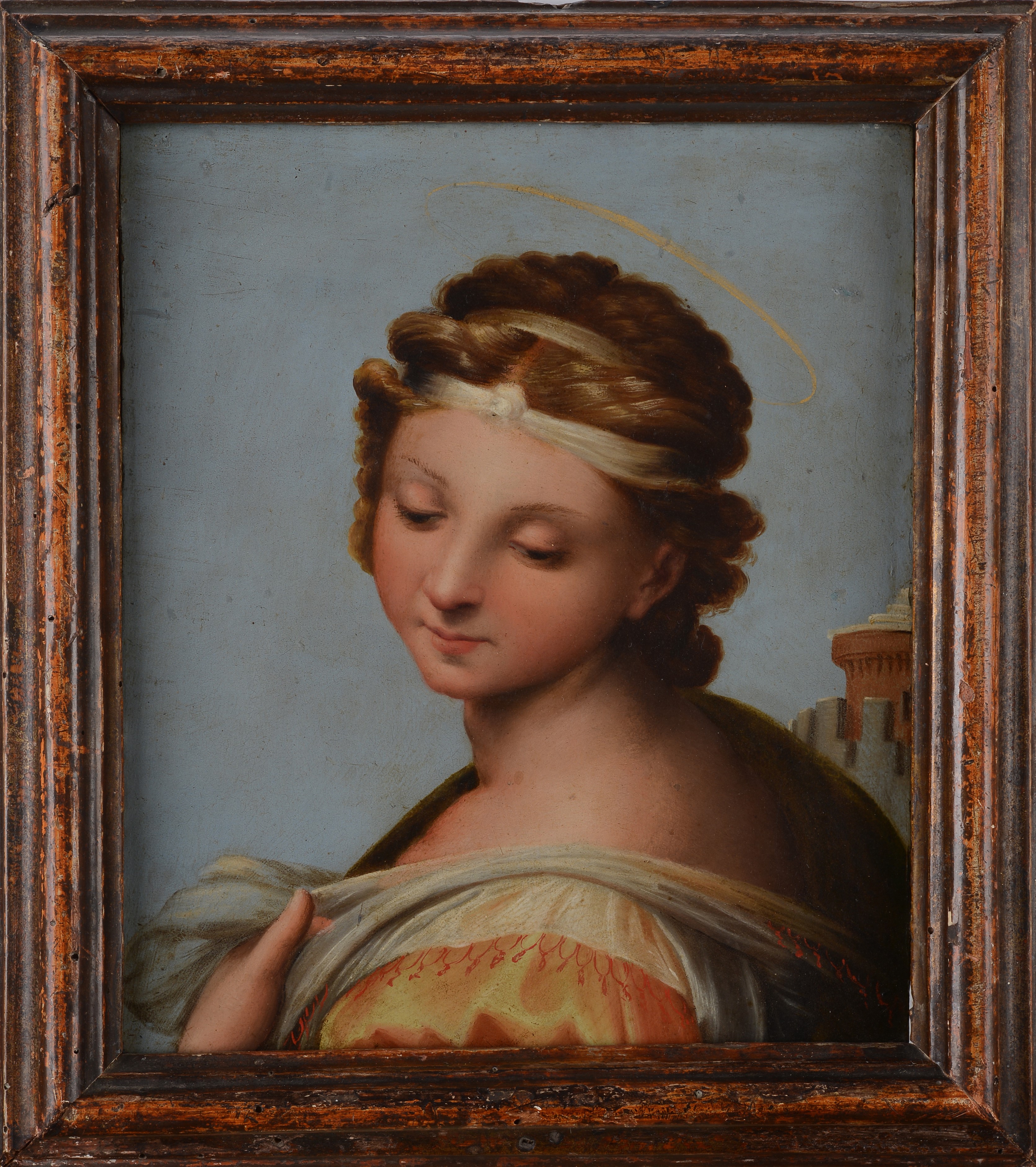 Volto di Santa Barbara (da Raffaello)