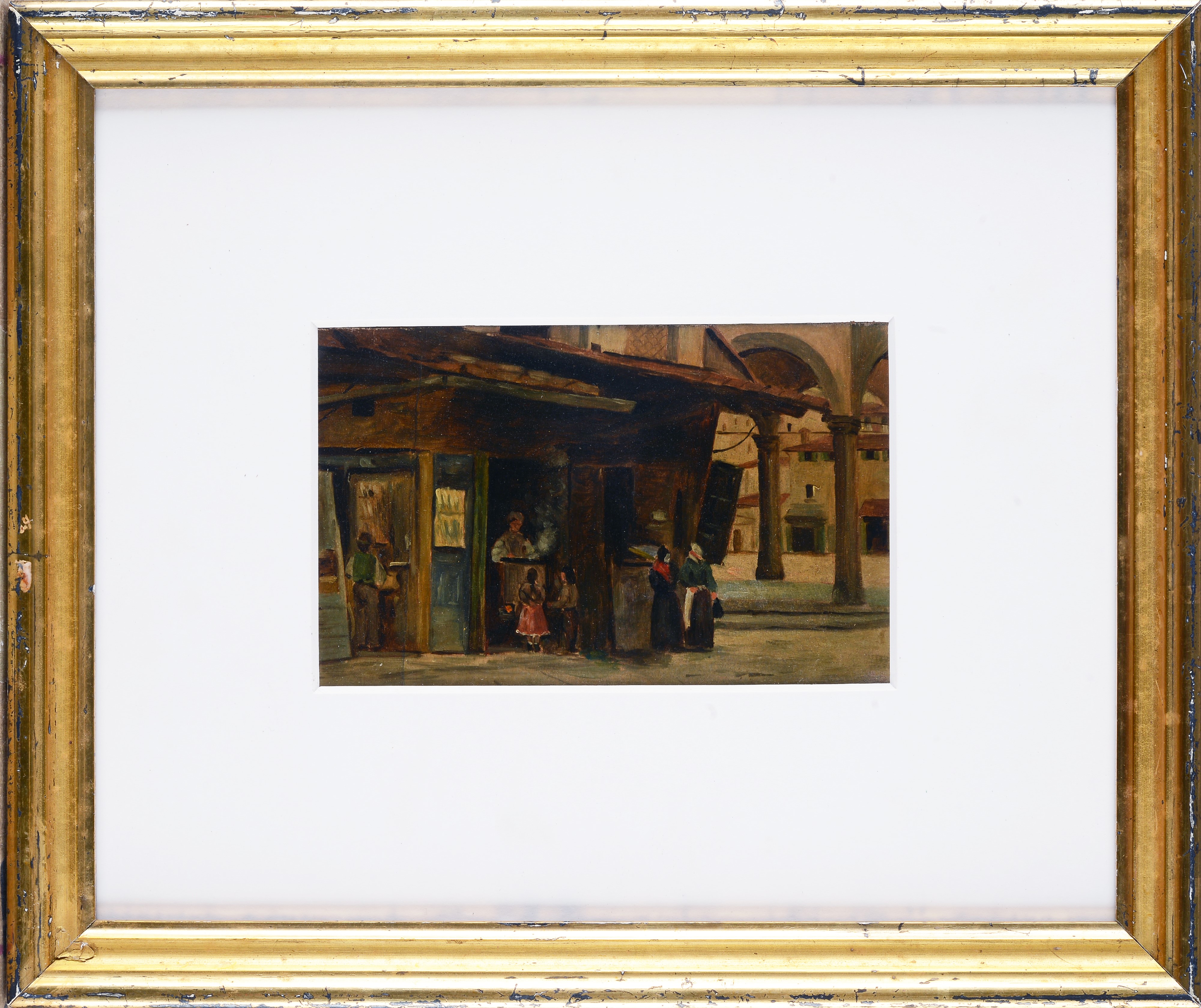 Giuseppe Gherardi - Mercato in Piazza dei Ciompi