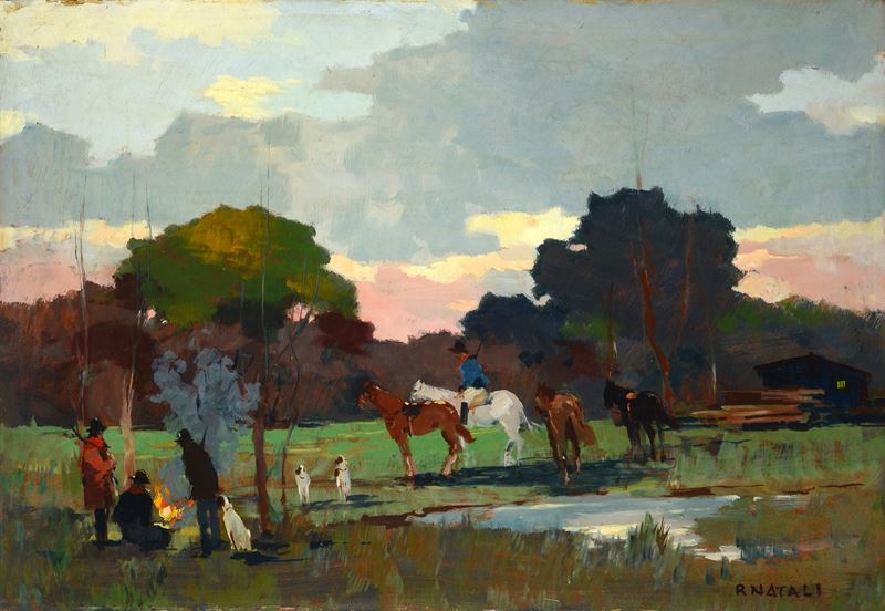 Renato Natali - Scena di Caccia