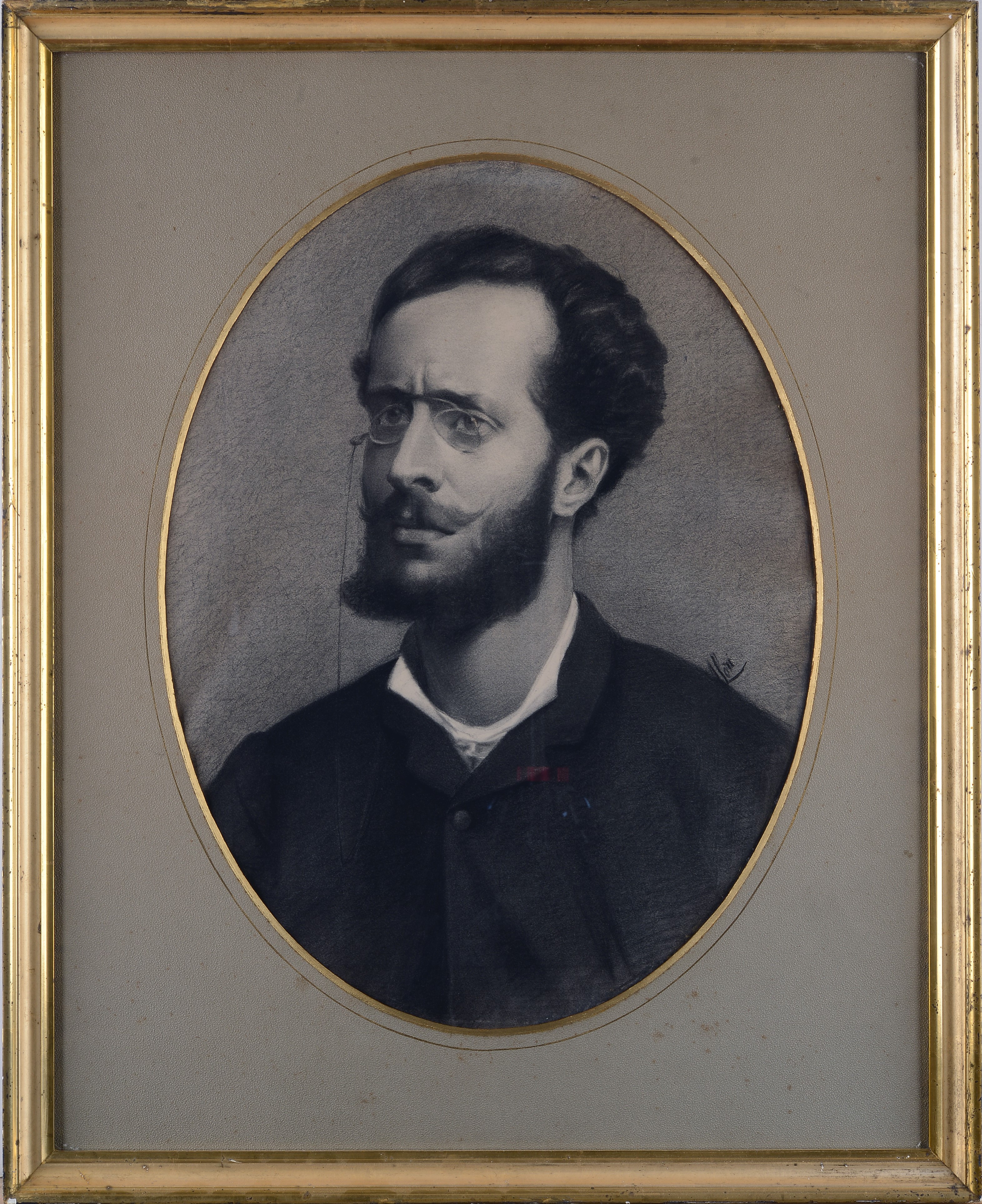 Anonimo, XIX Sec. - Ritratto Virile