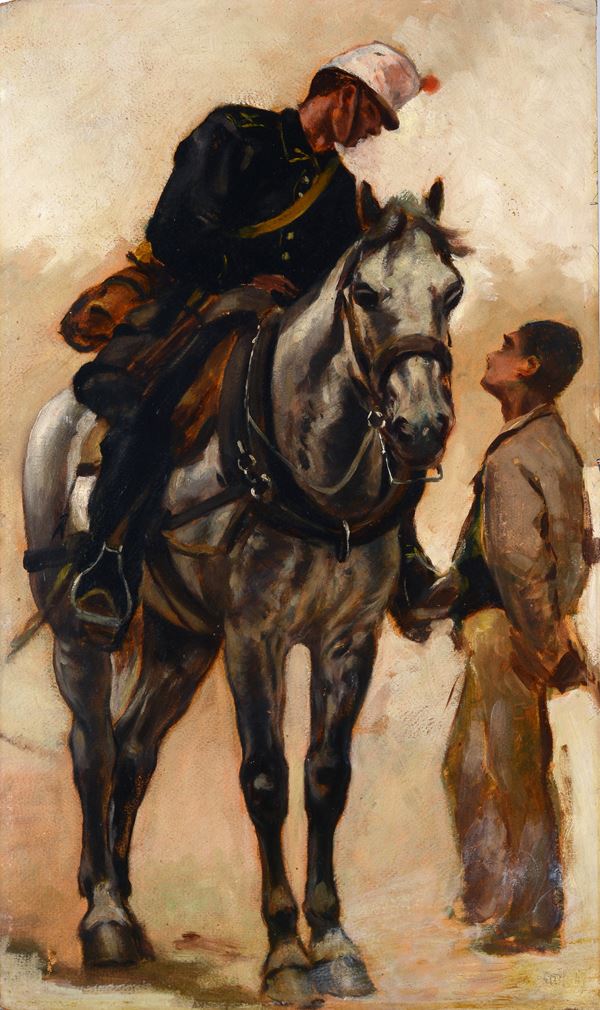 Sebastiano De Albertis - Cavalleggero e figura