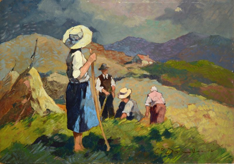 Carlo Domenici - Contadina a Riposo