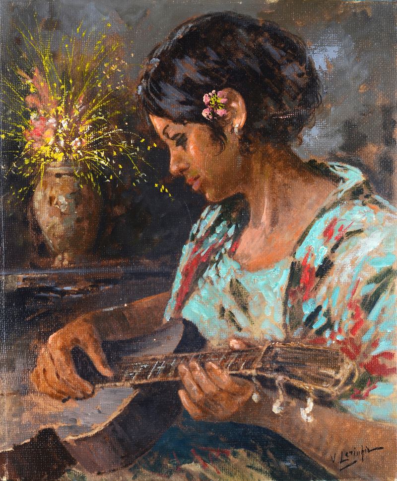 Suonatrice di chitarra