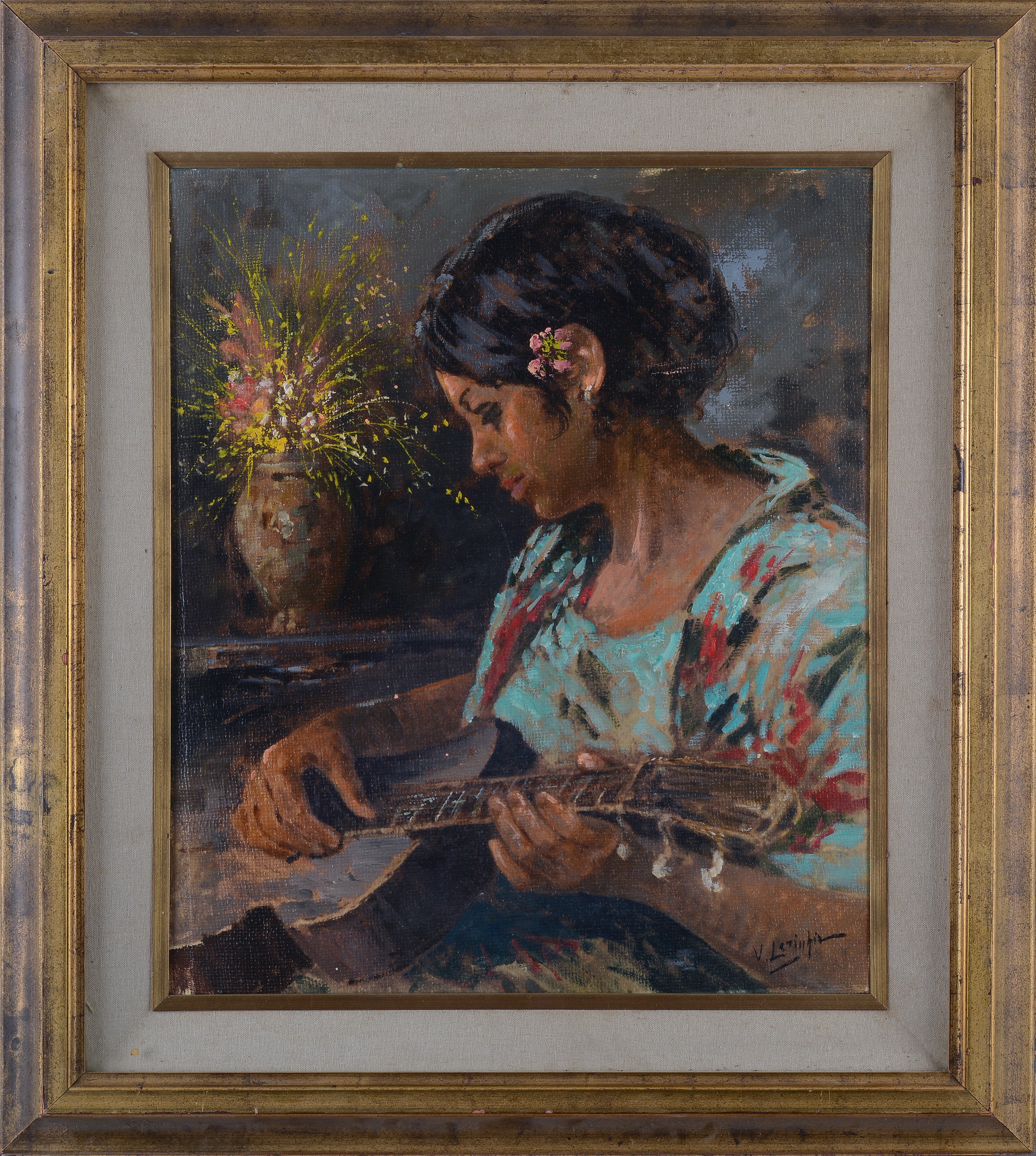 Suonatrice di chitarra