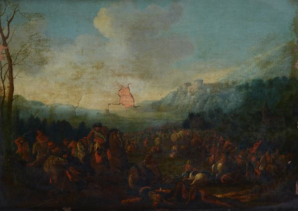 Scuola Italia Meridionale, XVIII sec. - Battaglia