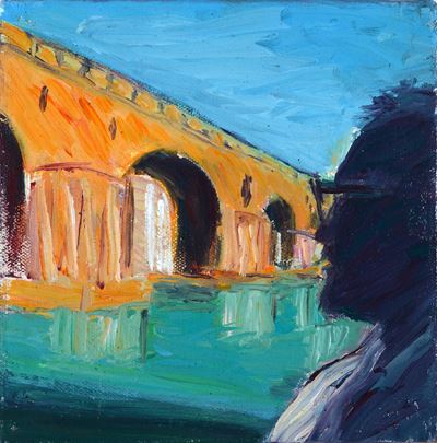 Ponte Sisto con Autoritratto