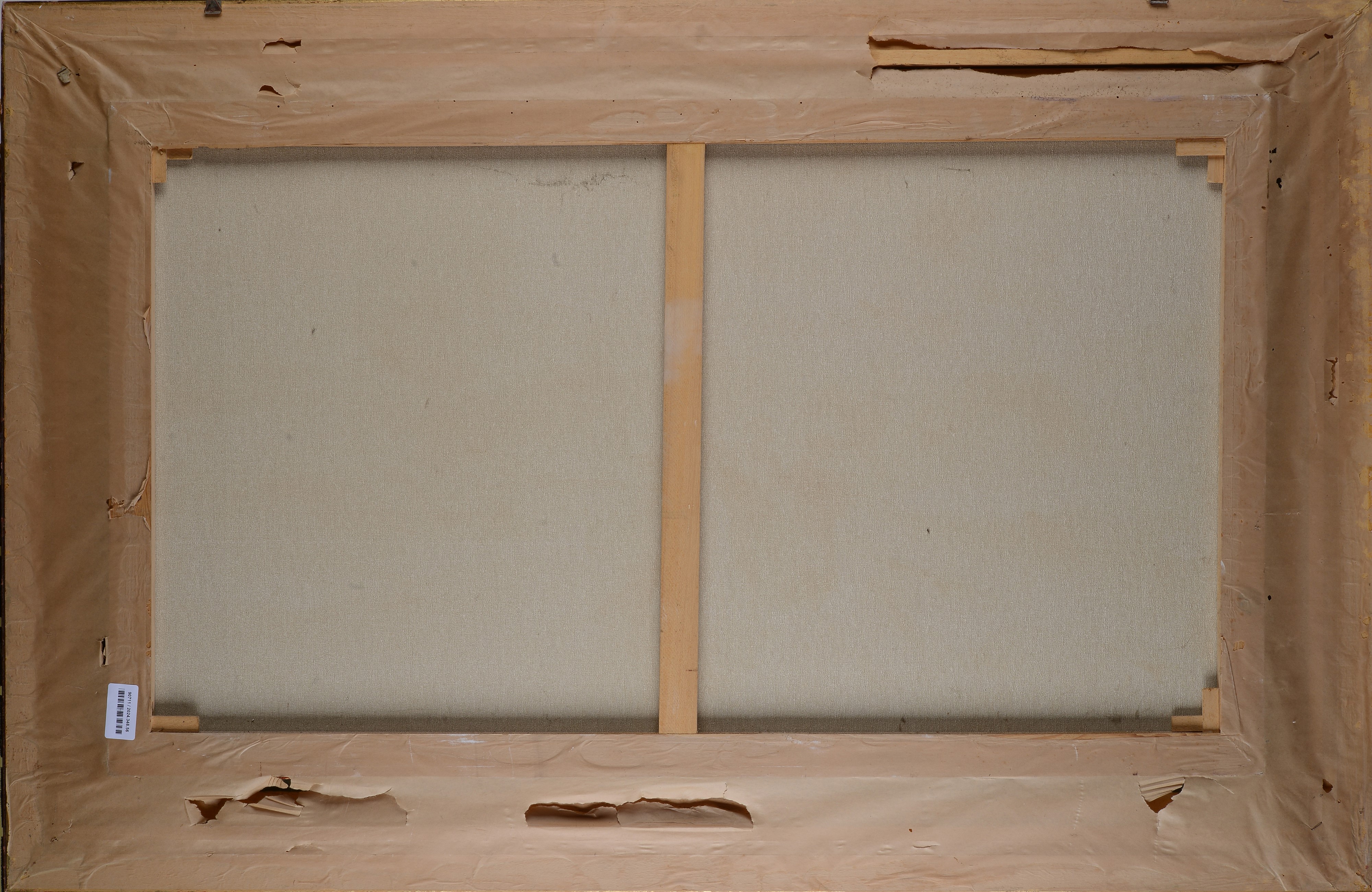 Strada con contadini e gregge