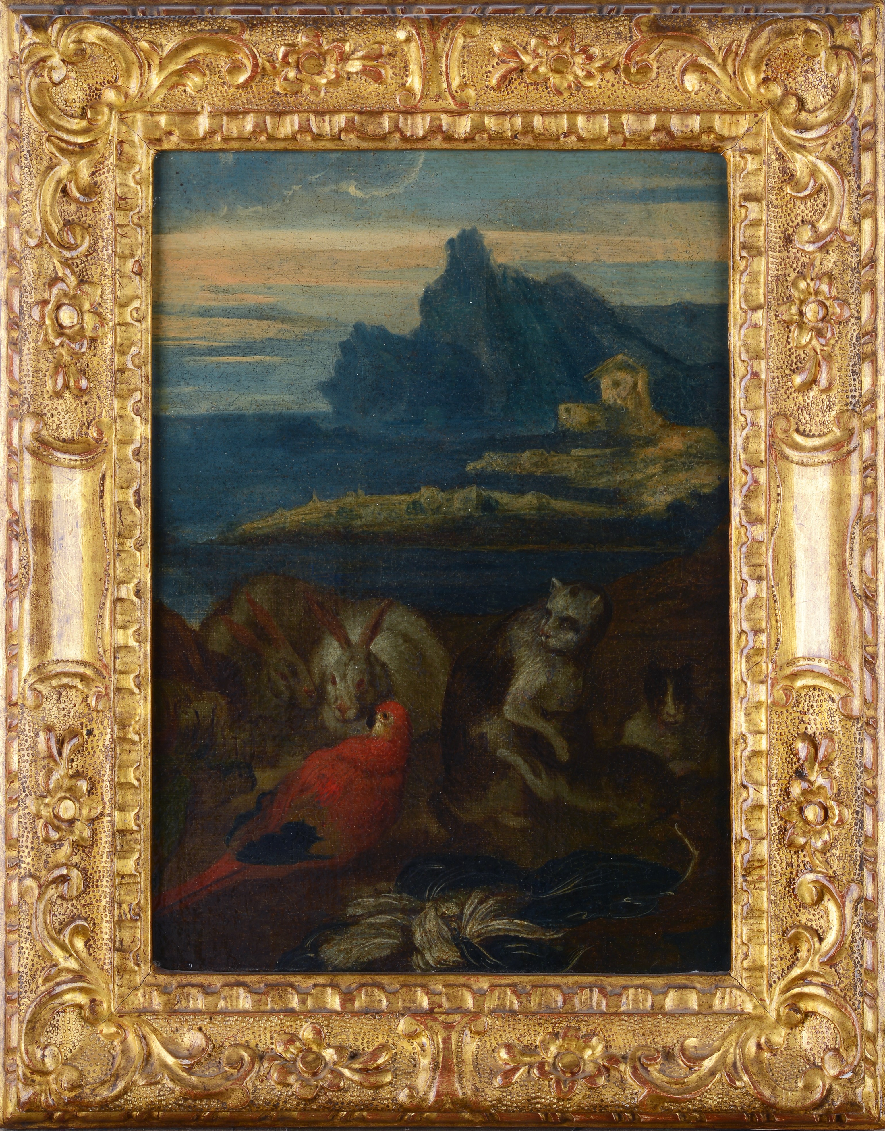 Scuola Fiamminga, XVII Sec. - Paesaggio con Animali
