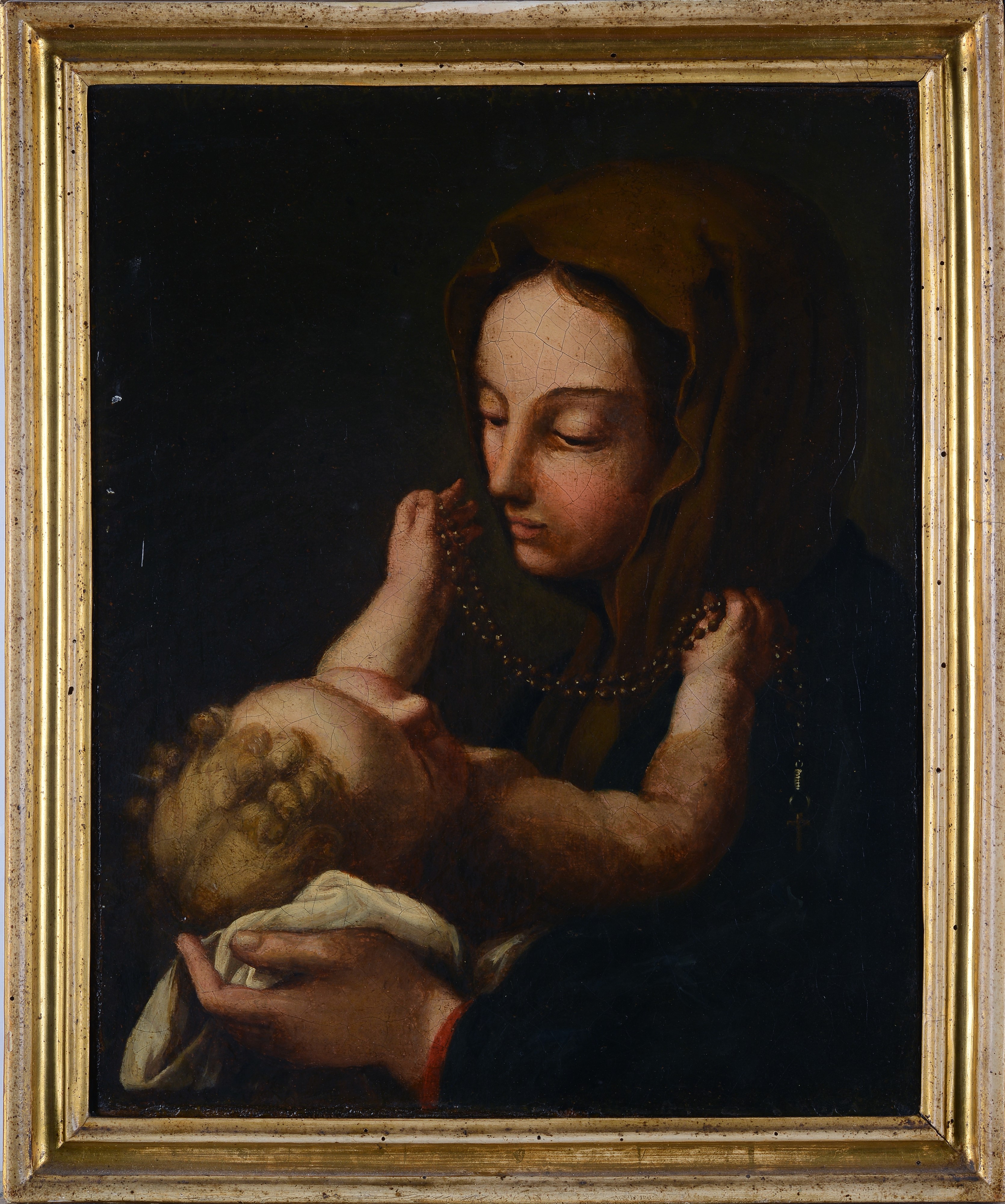 Scuola Italia Centrale, XVII - XVIII Sec. - Madonna con Bambino (da Carlo Maratta)