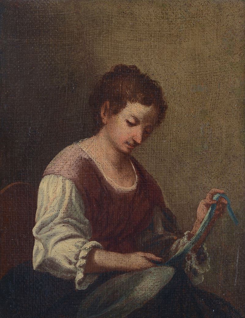 Scuola Italia Settentrionale, XVII Sec. - Donna con Cappello