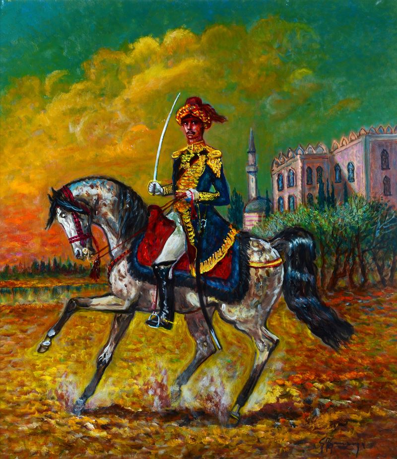 Giovan Francesco Gonzaga - Ufficiale della Cavalleria di Madras in Grande Uniforme
