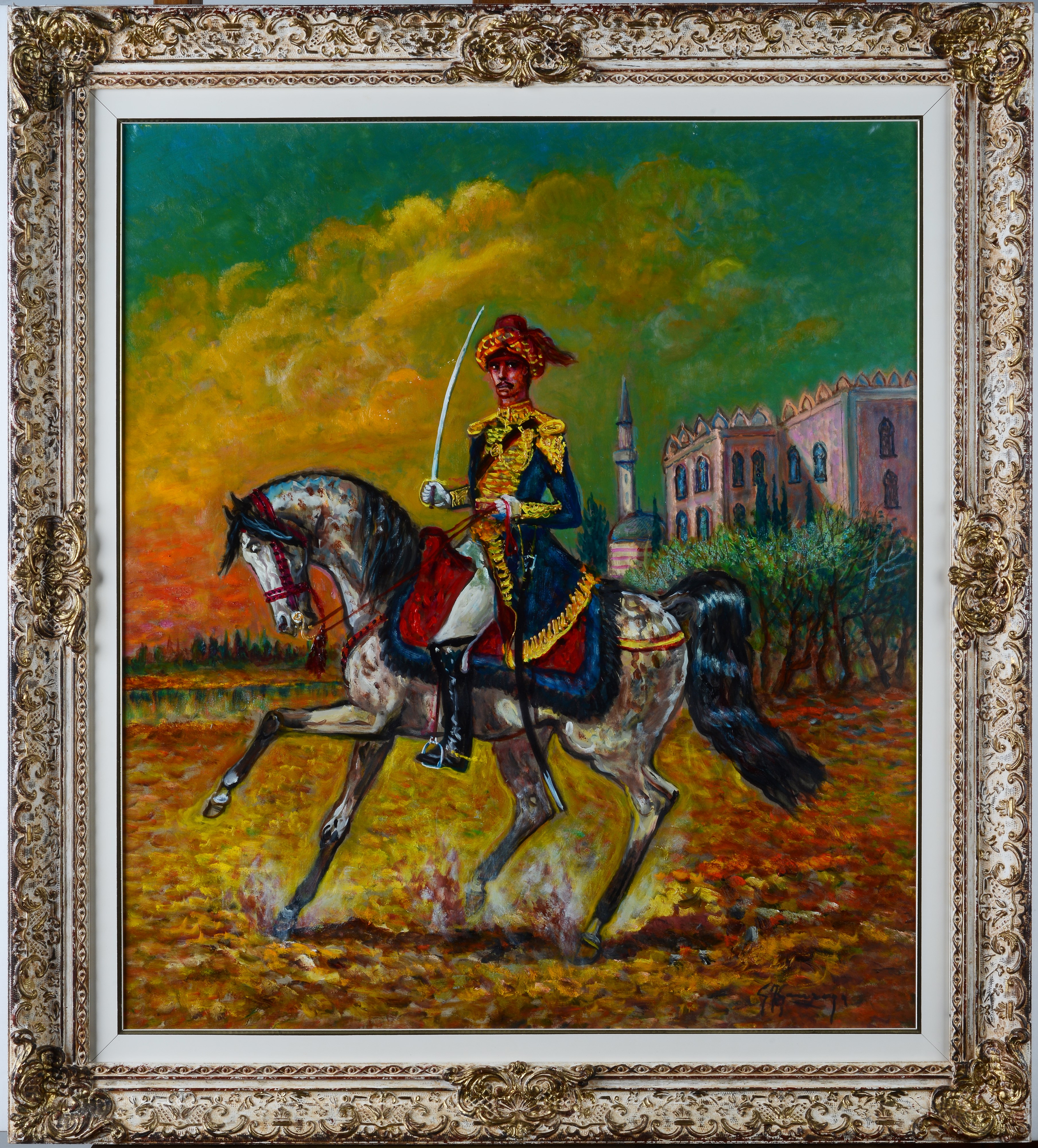 Ufficiale della cavalleria di Madras in grande uniforme