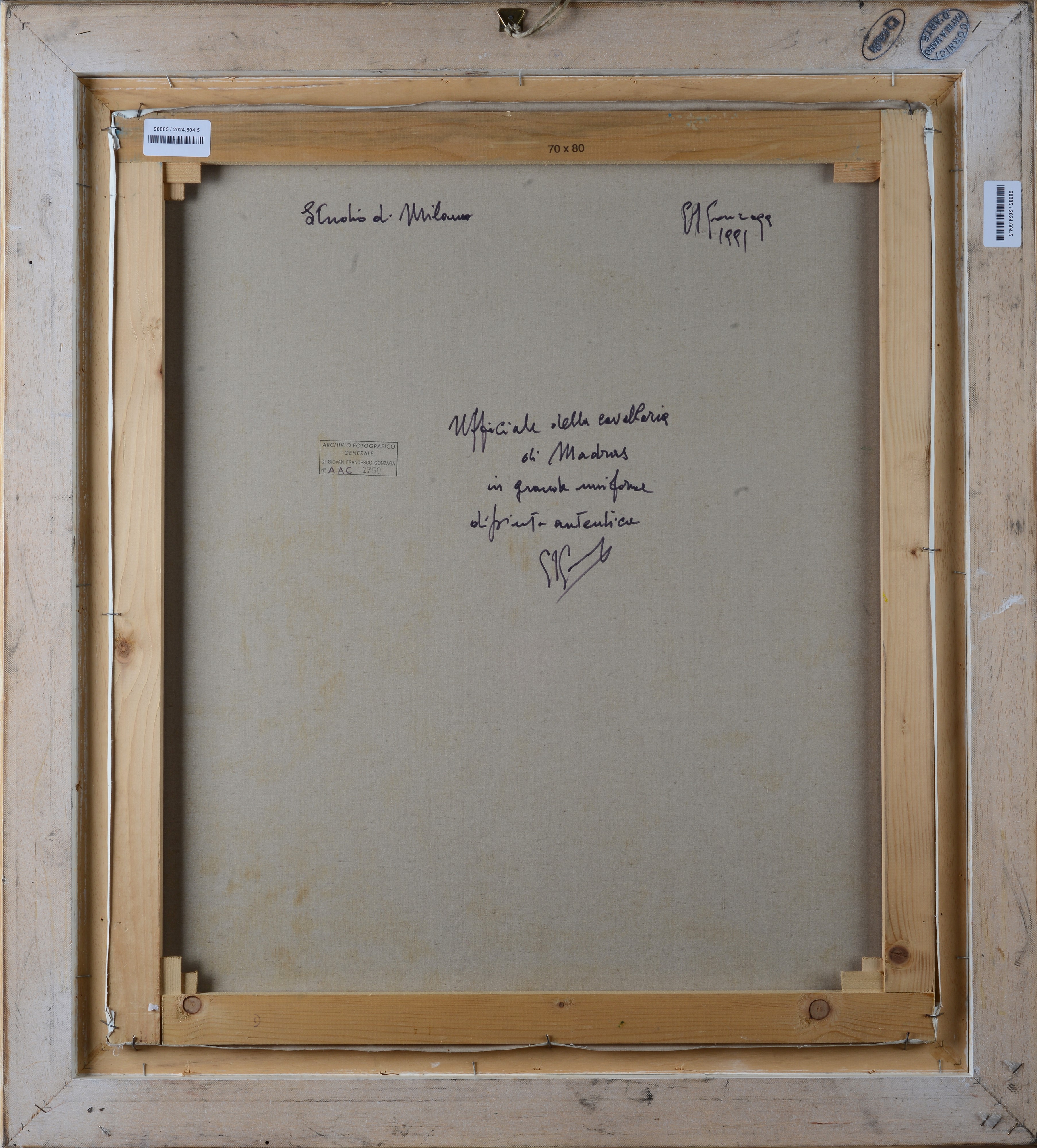 Giovan Francesco Gonzaga - Ufficiale della Cavalleria di Madras in Grande Uniforme