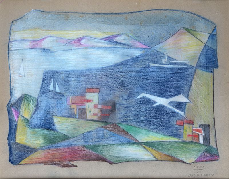 Tullio Crali - Paesaggio Ligure