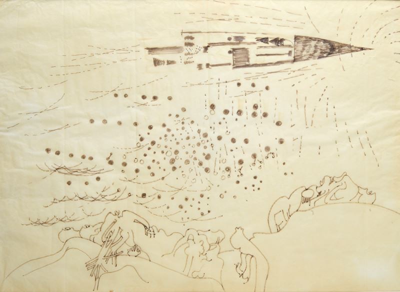 Sebastian Matta - La Guerre Du Vietnam - Illustration Pour "la Vie Traversée" De Maurice Seveno