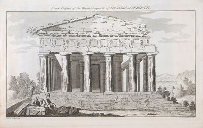 Prospetto Frontale del Tempio (supposto della Concordia) a Gergenti