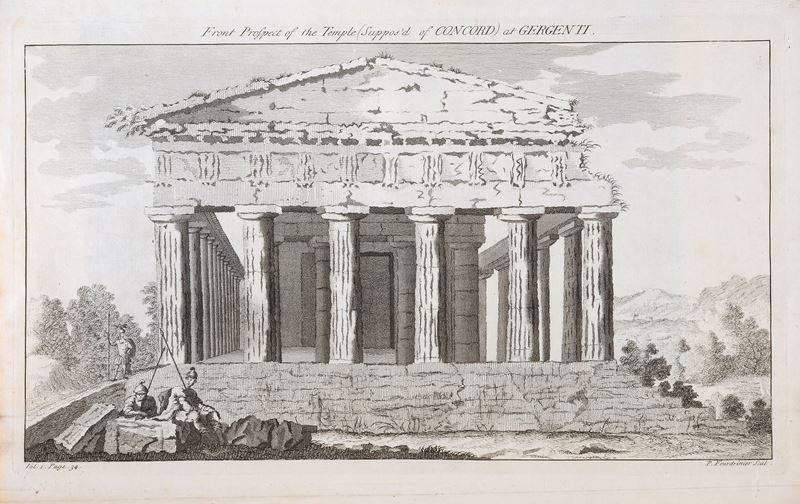 Prospetto Frontale del Tempio (supposto della Concordia) a Gergenti