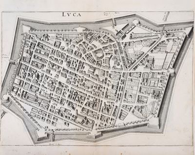 Pianta della Città di Lucca