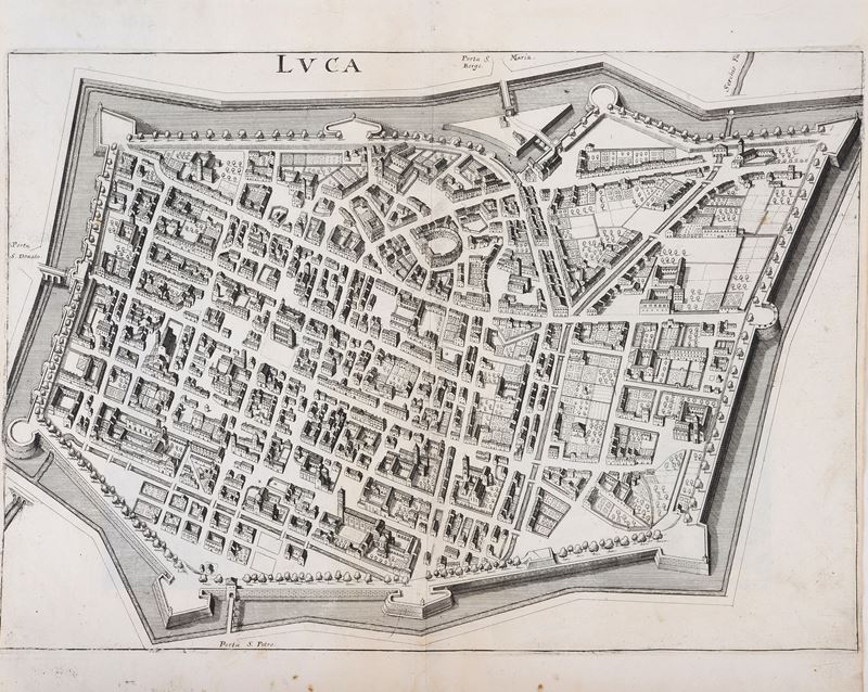 Pianta della Città di Lucca