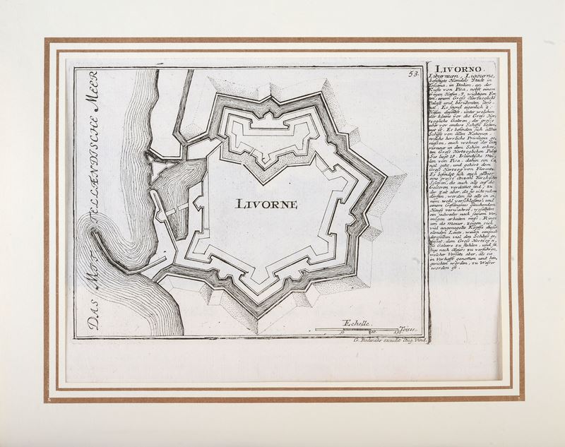 Livorno - Pianta Antica della Città