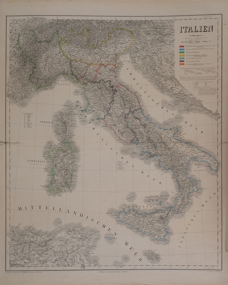 Carta Geografica Italia