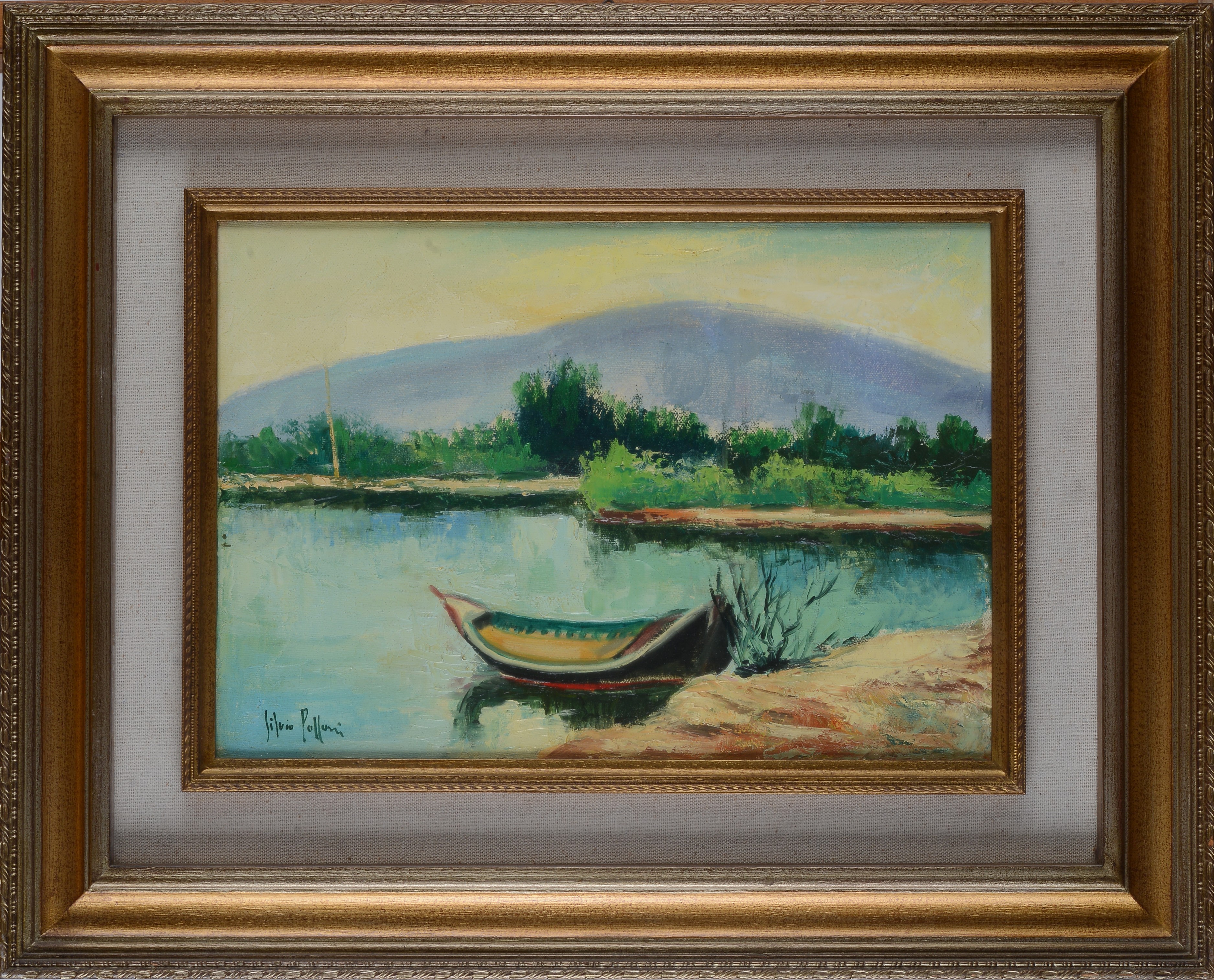 Silvio Polloni - Barca Sull'arno