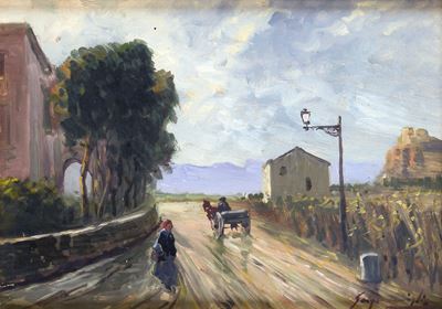 Strada con Figura e Carro