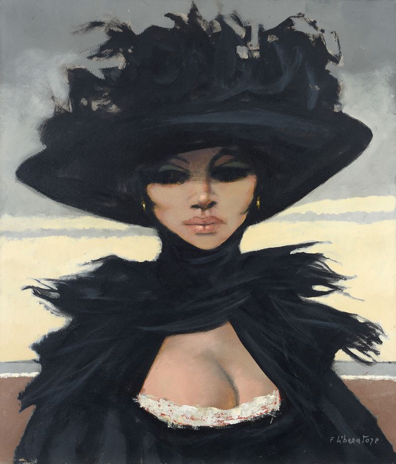 Fausto Maria Liberatore - Donna con Cappello